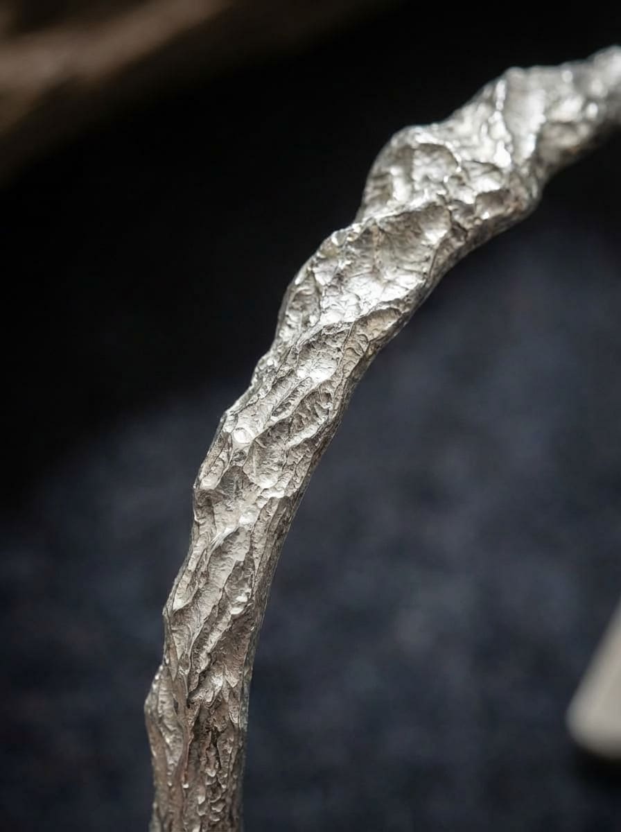 「Kailash」Sterling Silver Open Cuff Bracelet