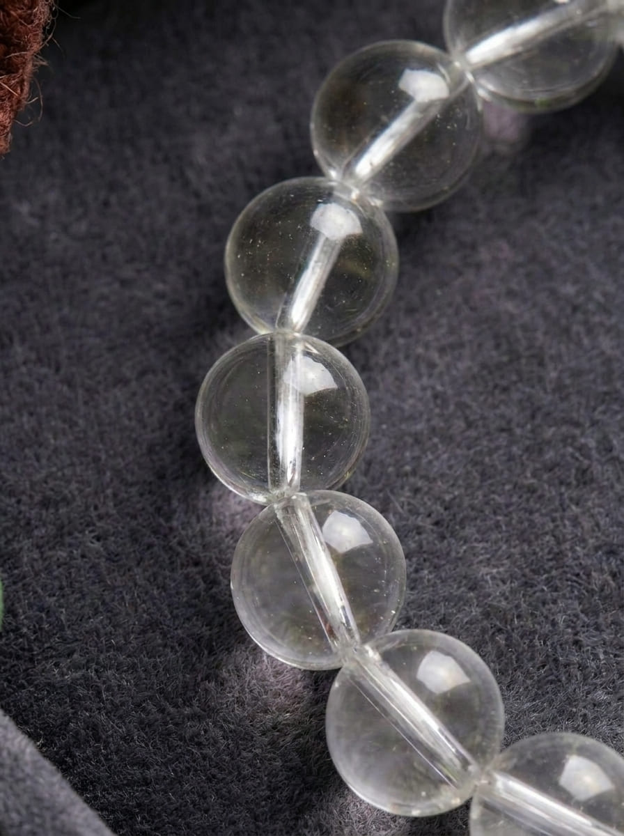 「Sky」Aquamarine and White Crystal Bracelet