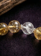 「Three Crystals Gather Wealth」Three-Color Crystal Bracelet