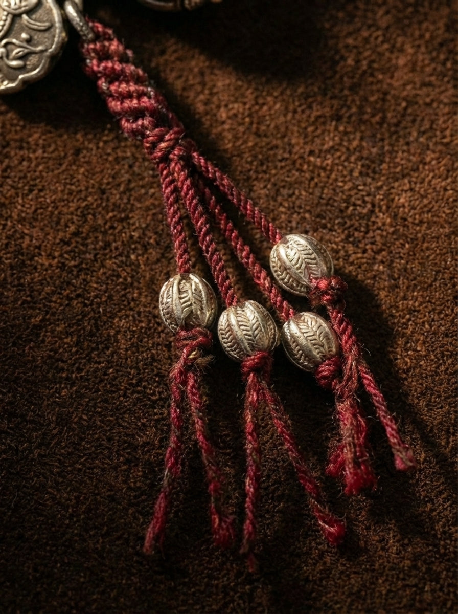 Auspicious Mythical Lion - Ethnic Style Hand-Woven Peace Bracelet