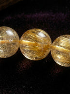 「Golden Tiger Attracts Blessings」 Citrine Tiger's Eye Bracelet