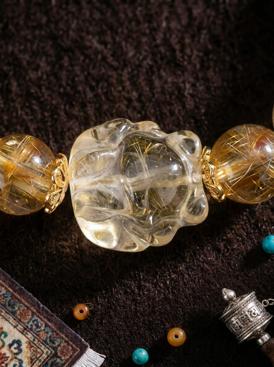 Golden Obsidian Pi Xiu Crystal Bracelet