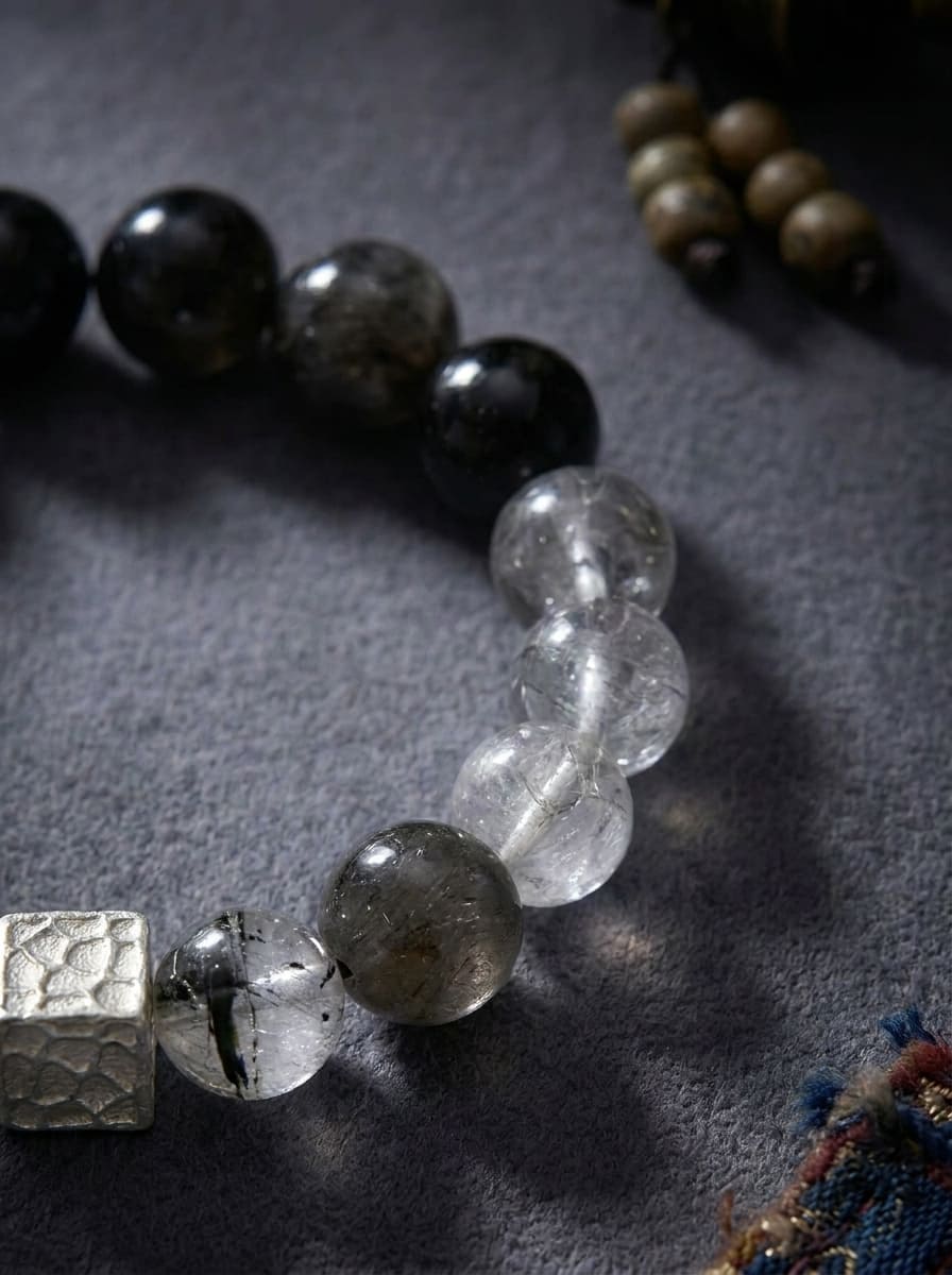 Xuan Jing Yin Yun Obsidian Black Hair Crystal Bracelet