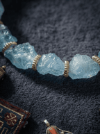 「Wandering Waves」 Aquamarine Bracelet