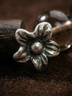 「Jing Tan」 (Quiet Sandalwood) White Crystal, Smoky Quartz & Agarwood Bracelet