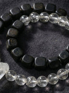 「Qing Tan」 Sandalwood & White Crystal Bracelet