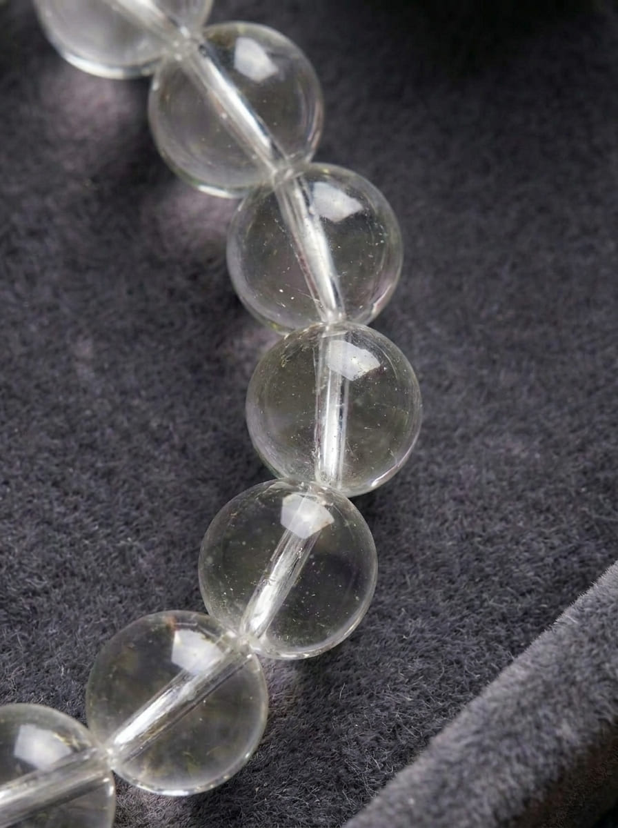 「Sky」Aquamarine and White Crystal Bracelet