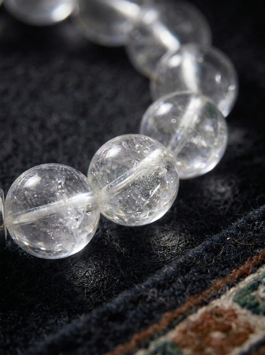 Ice River Floating Light White Crystal Bracelet