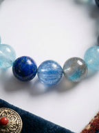 Blue Lake Spirit · Aquamarine & Moonstone Multi-Gem Bracelet