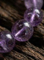 「Dark Night Telepathy」 Amethyst & Agarwood Bracelet
