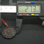 Tibetan Cold Iron Formless Buddha & Ten Symbols of Freedom Cold Iron Amulet