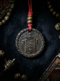 Tibetan Cold Iron Formless Buddha & Ten Symbols of Freedom Cold Iron Amulet