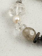 Ink Charm Crystal Heart · Crystal & Rutilated Quartz Bracelet