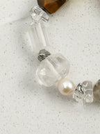 Ink Charm Crystal Heart · Crystal & Rutilated Quartz Bracelet