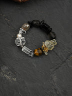 Ink Charm Crystal Heart · Crystal & Rutilated Quartz Bracelet