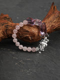 Heart's Return · Amethyst & Rose Quartz Bracelet