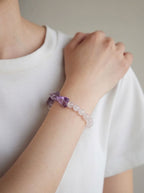 Heart's Return · Amethyst & Rose Quartz Bracelet