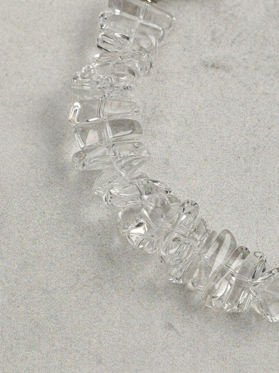 Crystal Grey Purification · Pearl & Crystal Bracelet