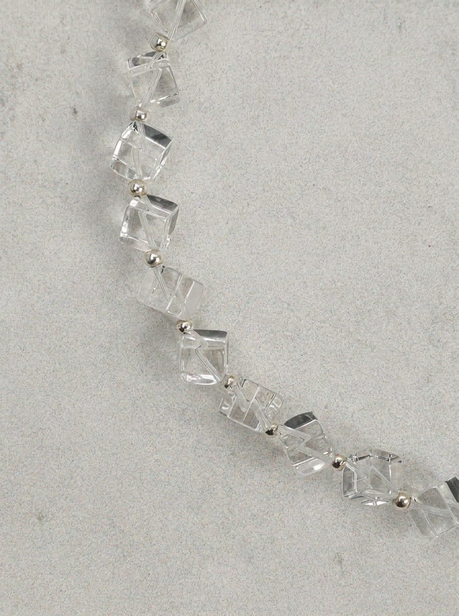 Crystal Grey Purification · Pearl & Crystal Bracelet
