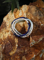 「Sunlit Isle Silver Song」 Lapis Lazuli & Aquamarine Bracelet