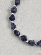 「Serene Blue Soft Grey」Grey Pearl & Sodalite Bracelet