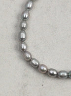 「Serene Blue Soft Grey」Grey Pearl & Sodalite Bracelet