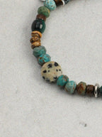「Pine & Amber Glow」 Turquoise & Tiger’s Eye Bracelet