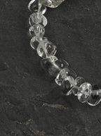 「Verdant Frost Drift」 Green Crystal & Freshwater Pearl Bracelet