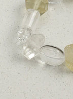 「Sunlit Radiance 」 Clear Crystal & Pearl Bracelet