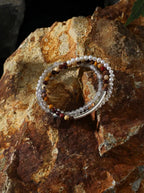 「Silver Warm Haze」 Pearl & Gemstone Bracelet