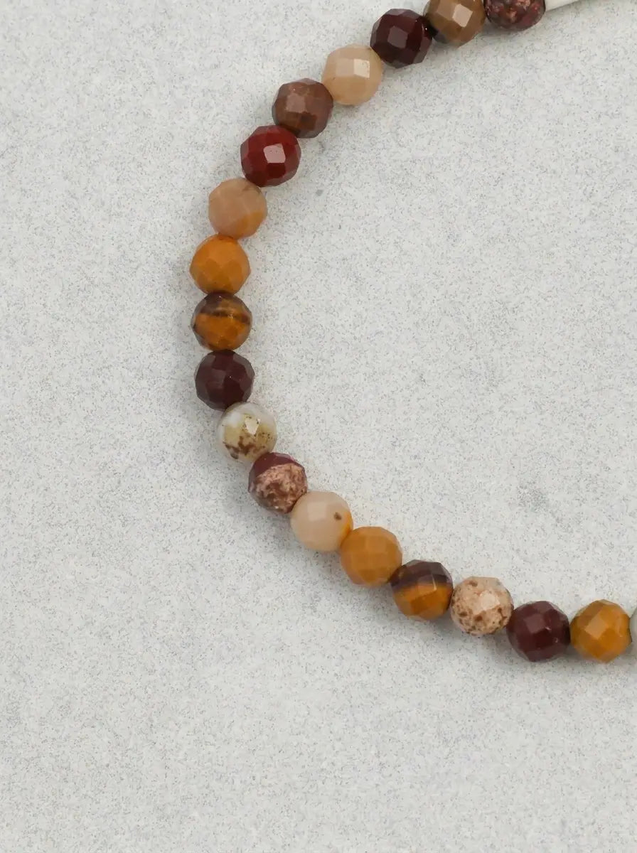 「Silver Warm Haze」 Pearl & Gemstone Bracelet