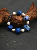 「Azure Spring Tidings」Lapis Lazuli & Pearl Bracelet
