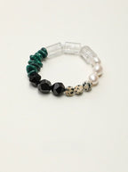 「Ink Jade」 Multi-Gem Pearl Bracelet