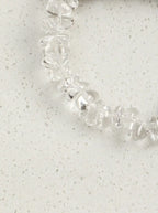 "Snow Stillness" Smoky Quartz & Pearl Bracelet