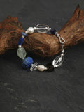 "Lunar Blue Blessing" Lapis Lazuli & Pearl Bracelet