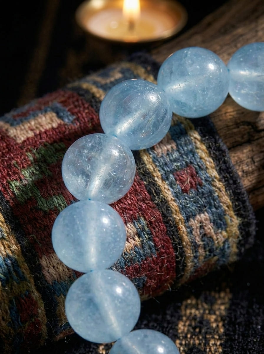 Holy Lake Blue Light · Aquamarine Bracelet