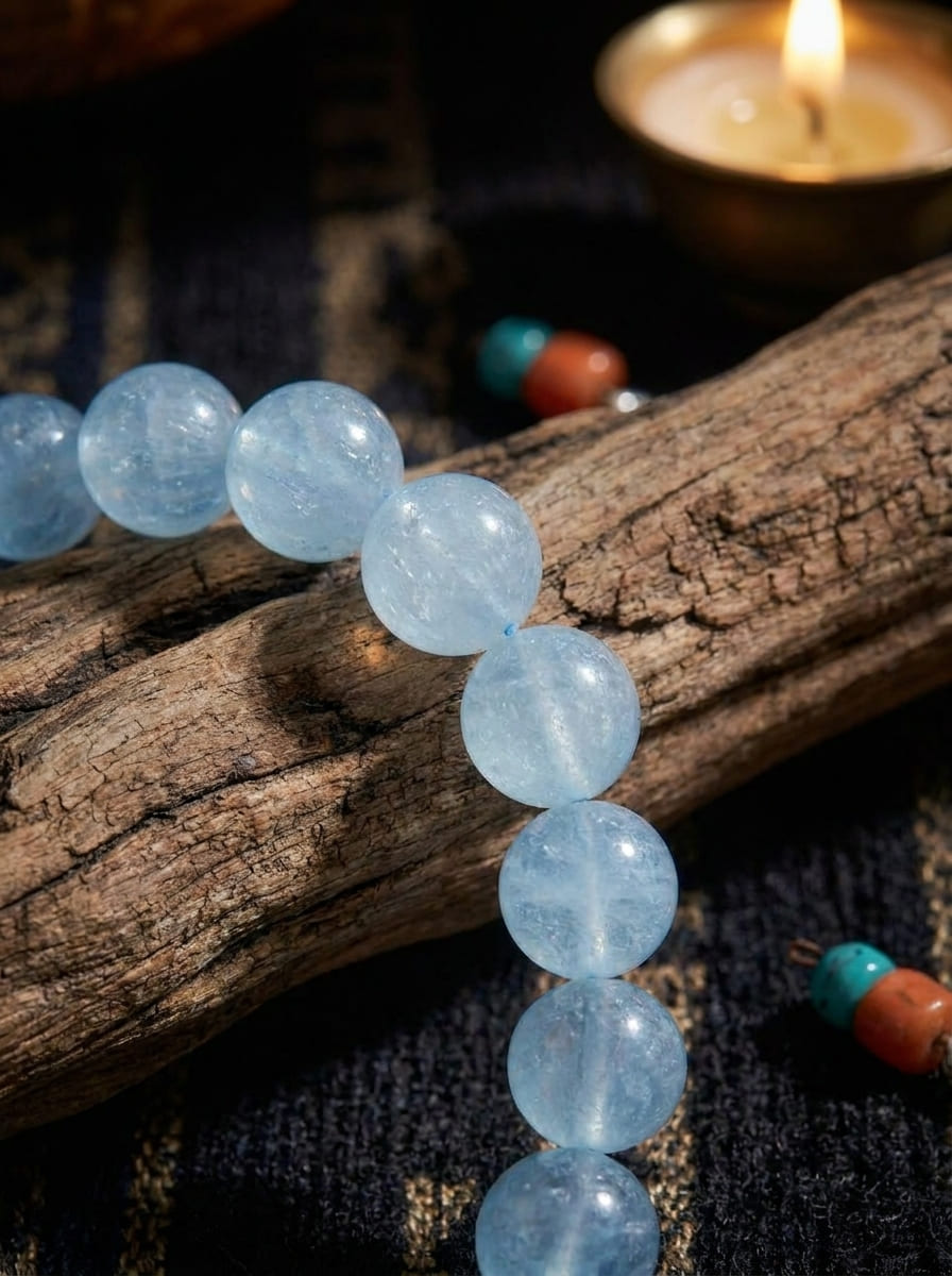 Holy Lake Blue Light · Aquamarine Bracelet