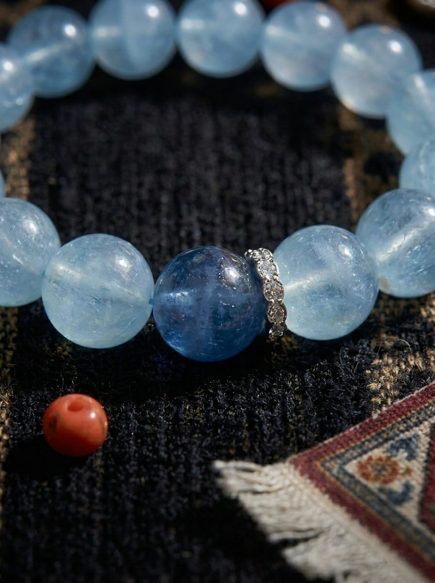 Holy Lake Blue Light · Aquamarine Bracelet