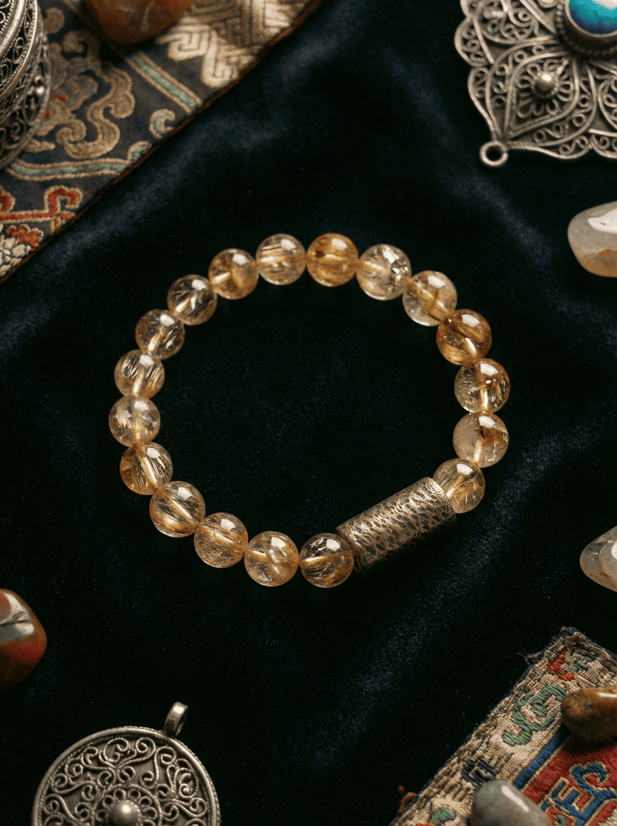 「Liu Jin Shi」 (Gilded Time) Citrine Bracelet