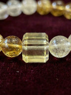 Crystal Fortune Citrine & Clear Crystal Bracelet