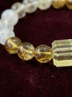 Crystal Fortune Citrine & Clear Crystal Bracelet