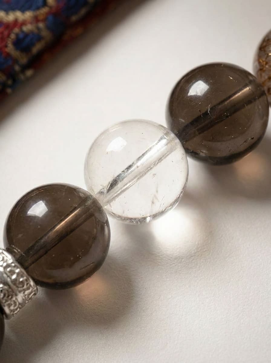 「Ice Obsidian Altar」 · White Crystal Multi-Gem Bracelet