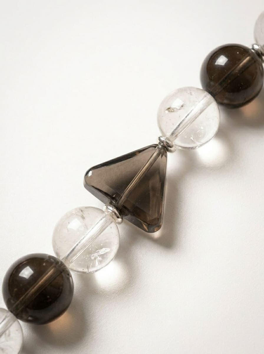 「Ice Obsidian Altar」 · White Crystal Multi-Gem Bracelet
