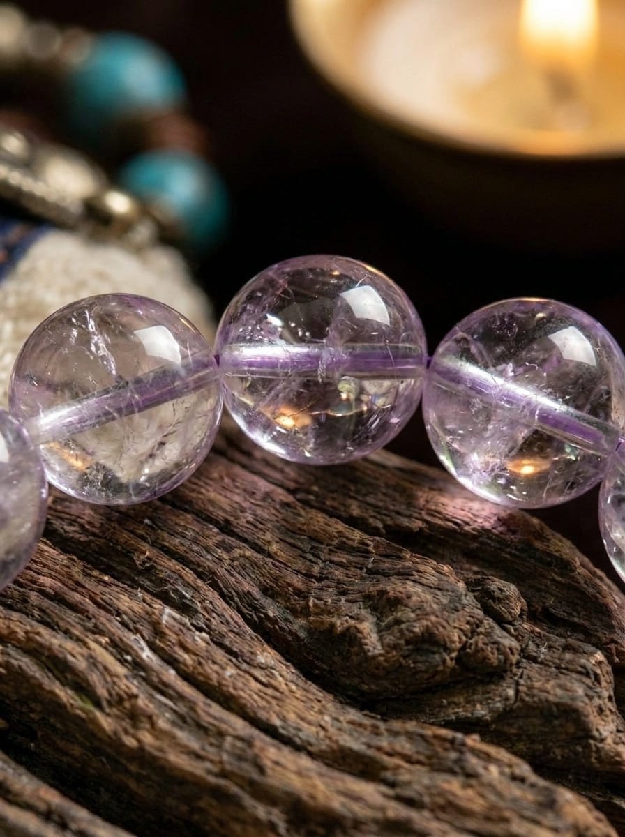 「Crape Myrtle Koi」 Amethyst Bracelet