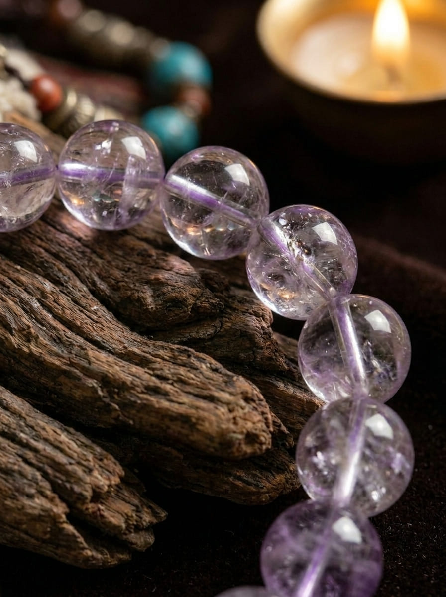 「Crape Myrtle Koi」 Amethyst Bracelet
