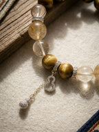 「Snowy Land Golden Tiger」 Tiger's Eye & Citrine Bracelet