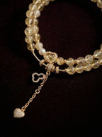 Fu Lu Crystal Tower · Citrine & Pearl Bracelet