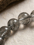 「Black Gold Shining Moon」 Black Obsidian Bracelet