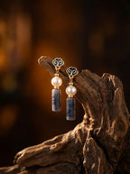 「Heaven and Earth Round and Square」 Chinese Style Reproduction Cloud Pattern Earrings