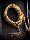 Dharma Serenity" Natural Bodhi Root 108 Mala Bracelet